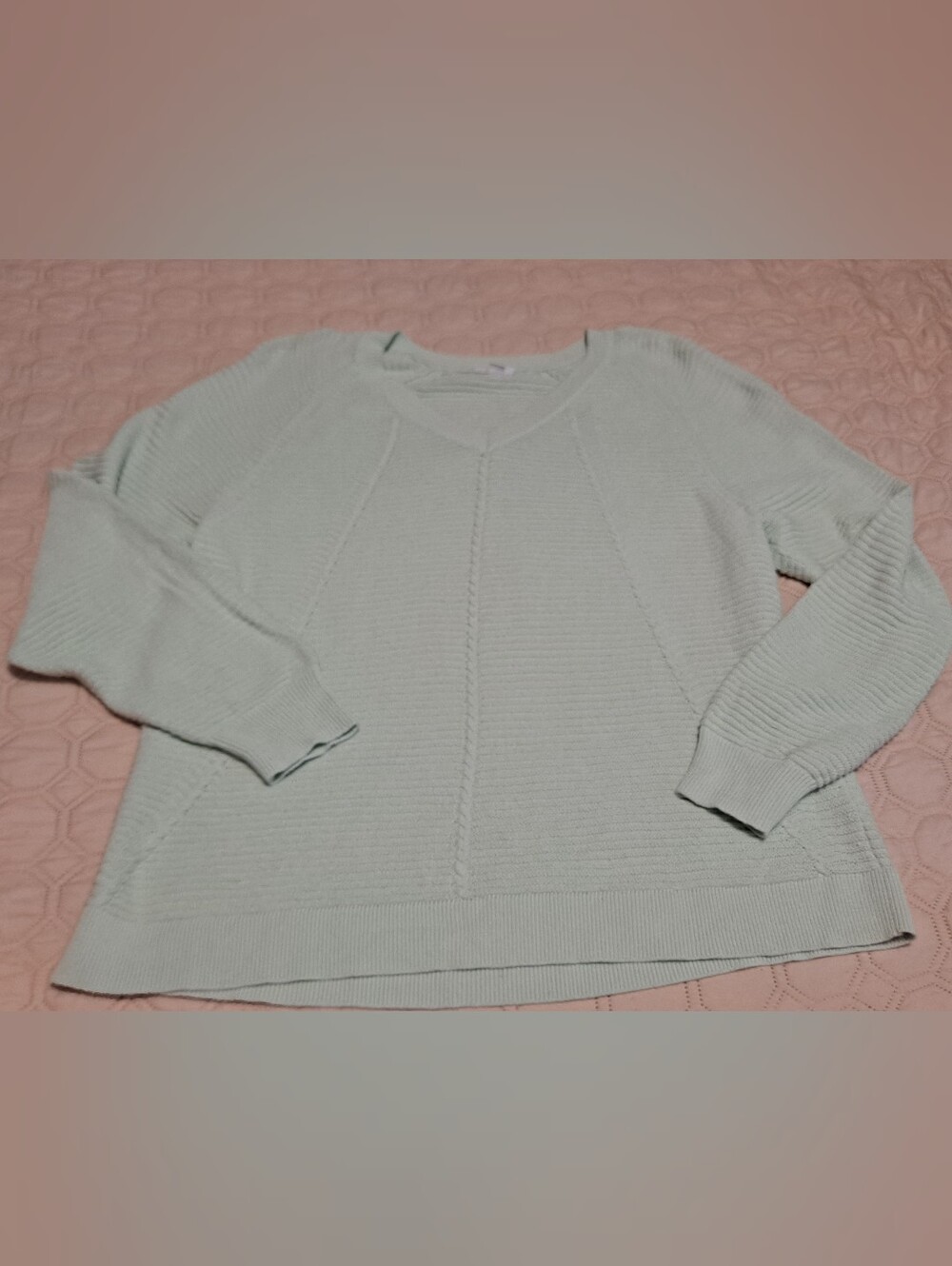 J Jill Light Mint Crewneck Sweater - Women Sz M